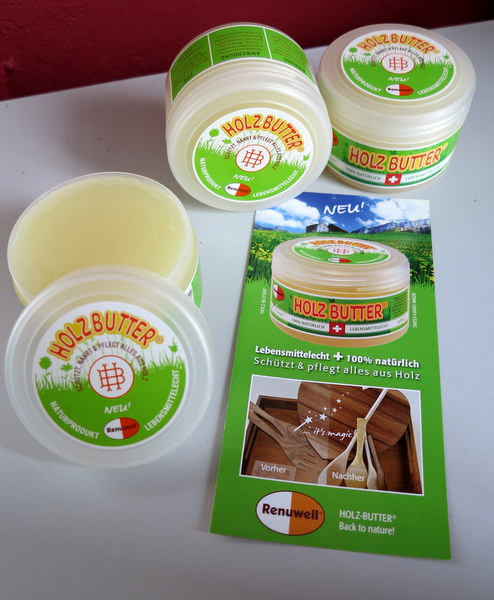 Holzbutter Renuwell Holzbutter 100% natrlich, schtzt und pflegt alles aus Holz verkleinern